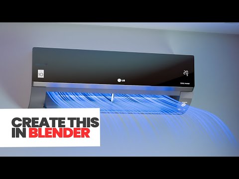"AC Air Flow Tutorial | Realistic Air Simulation in Blender (Step by Step)"
