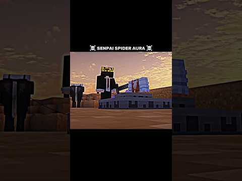 ☠️ Senpai Spider Aura ☠️|| #shorts #senpaispider #minecraft