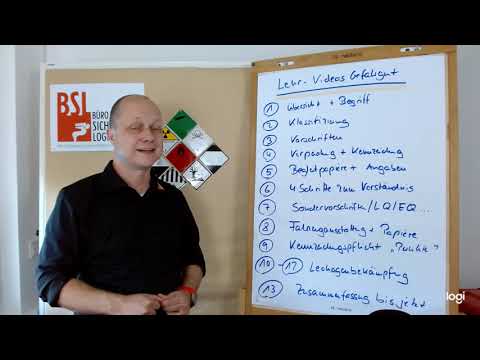 Gefahrgut 1 - Übersicht und Begriff