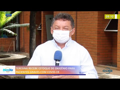 Teresina recebe estoque de oxigênio para pacientes graves com Covid-19 29 03 2021