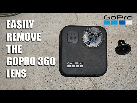 Gopro Max 360 lenses are very easy to remove