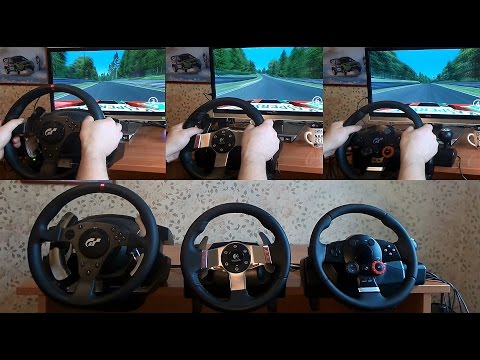 Trustmaster T500, Logitech G27 and DFGT sound test feedback. Assetto Corsa  driving