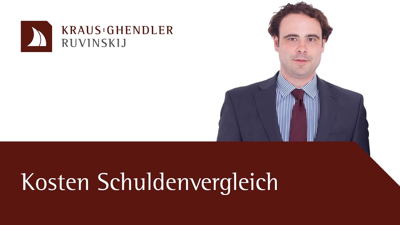 Kosten eines Schuldenvergleichs