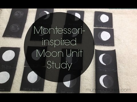 Montessori-inspired 'Moon' unit study (M is for Moon) !