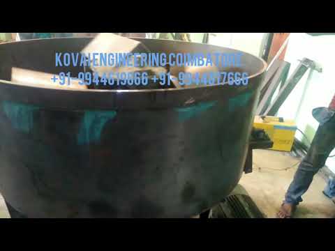 Roller Concrete Pan Mixer Machine