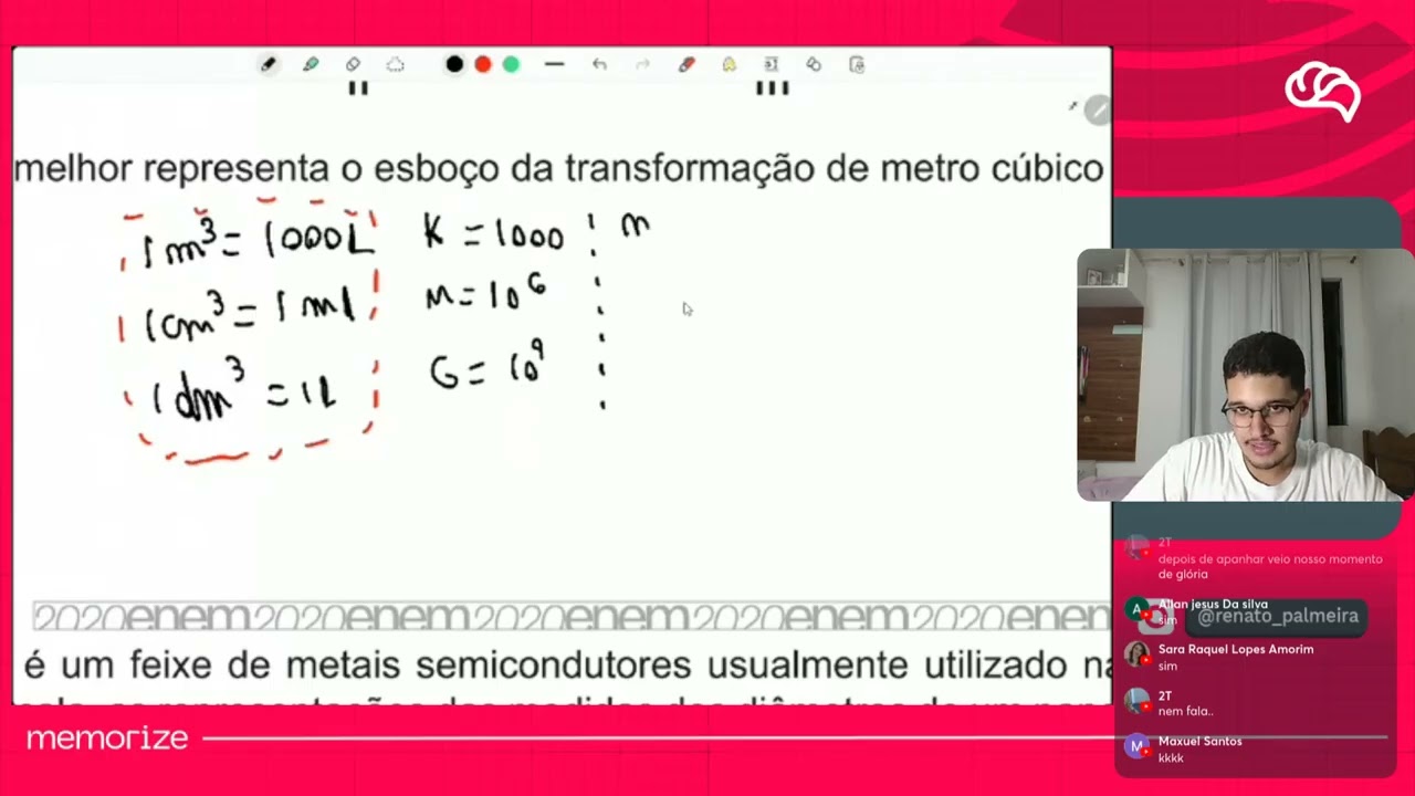 Resolução em Vídeo — Questão 159 ENEM 2020 PPL
