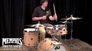 Video thumbnail for DW Jazz Series Exotic Birdseye Maple Drum Set - Hard Satin by Memphis Drum Shop