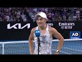 Ashleigh Barty On-Court Interview (4R) | Australian Open 2022