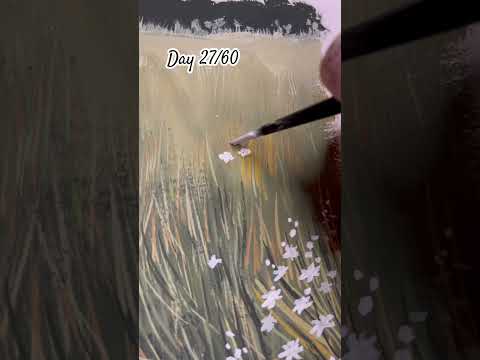 27/60 camomile #challenge #drawing #artist #viral #artwork #gouache