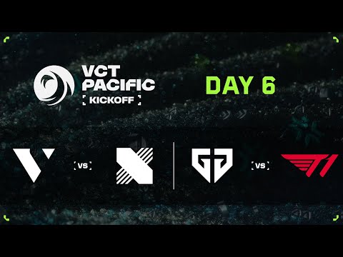 VL vs DRX / GEN vs T1 - VCT Pacific - Kickoff - Middle Bracket R1 - Day 6
