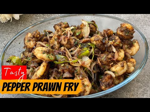 HOW TO MAKE PEPPER PRAWNS |  PRAWN PEPPER FRY RECIPE | PEPPER PRAWNS