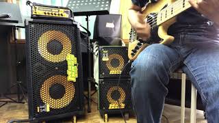 Video thumbnail for Markbass Littlemark 250 + New York 122 Ninja cabinet  Air sonud by K . T
