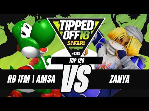 Tipped Off 16: Safari - Redbull IFM | aMSa (Yoshi) vs Zanya (Sheik) - SSBM Singles Top 128 WQF