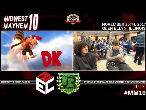 Midwest Mayhem 10 LOSERS TOP 32: Dyr (Diddy Kong) vs. NameLess (Diddy Kong)