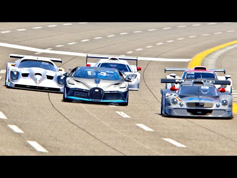 Bugatti Divo vs Le Mans Cars 1998 - Nardo Speed Ring