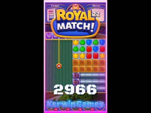 Royal Match Level 2966 - No Boosters Gameplay