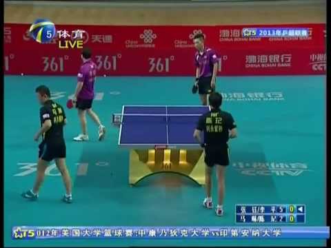 2013 China Super League: Cheung Yuk / Li Ping - Ma Lin / Chen Qi [Full Match/Chinese|HQ]