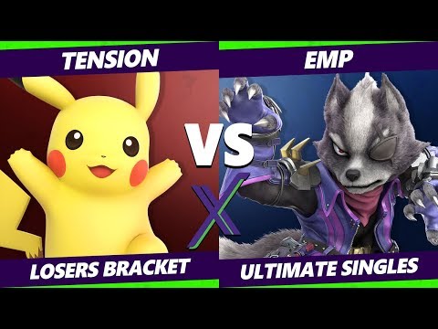 Smash Ultimate Tournament - EMP (Wolf)  Vs. Tension (Pikachu) - S@X 297 SSBU Losers Bracket