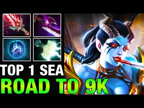 TOP 1 MMR SEA - inYourdreaM 9k MMR Plays Queen of Pain - Dota 2