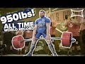 950lb ALL TIME WORLD RECORD DEADLIFT by Cailer Woolam | Doctor Deadlift