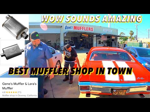 Ls Swapped Chevelle gets 3 inch exhaust pipes with Flowmaster FX mufflers