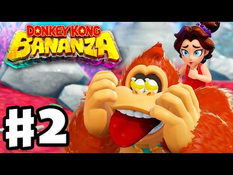 Peekabruiser Boss! Surf Hills! - Donkey Kong Bananza - Full Gameplay Walkthrough Part 2
