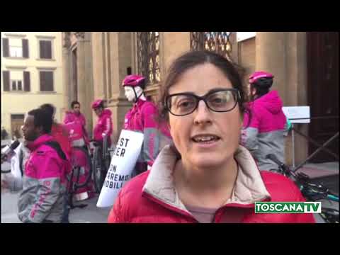 2018-11-16 FIRENZE - FLASH MOB DEI CICLOFATTORINI DI FOODORA