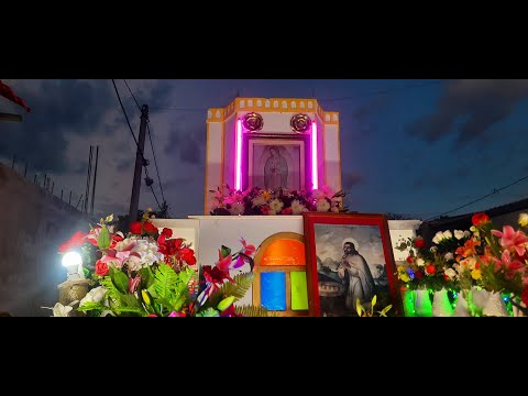 Un ratito procesión de la Virgen de Guadalupe, Verapaz, San Vicente