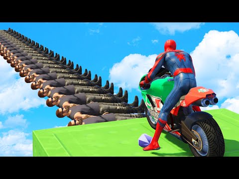 GTA V - WIPEOUT OBSTACLES RUN CHALLENGE w/ Spiderman