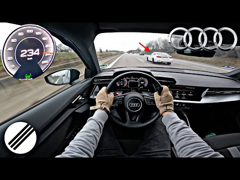 Audi A3 8Y 35 TFSI TOP SPEED DRIVE ON GERMAN AUTOBAHN 🏎