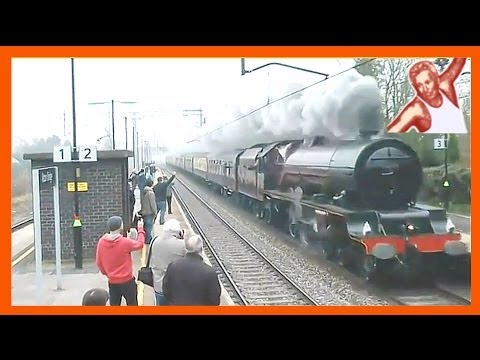 Steam Trains At High Speed - Techno Music: Some Of World's Fastest Steam Engines On The Mainline
