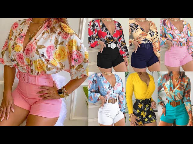 Vídeo relacionado con crazy bean Conjunto Chándale Mujer Verano 2 Piezas Casual Pantalones Cortos y Top Camiseta Manga Corta a Rayas Cuello Redondo Deportivo Rosa M