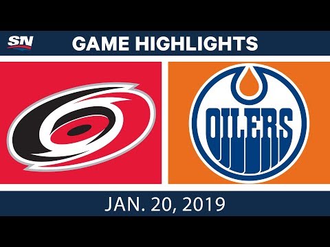 NHL Highlights | Hurricanes vs. Oilers - Jan. 20, 2019