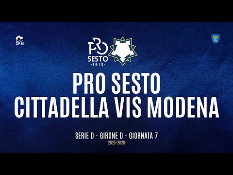 [HIGHLIGHTS] Serie D Group D 25/26 - | Matchday 7 | Pro Sesto vs. Cittadella Vis Modena