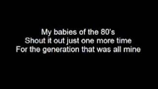 babies of the 80&#39;s- Something Corporate lyrics