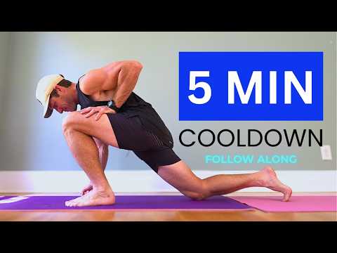 5 MINUTE Full Body Stretch Routine (Post Workout Cooldown + Recovery)
