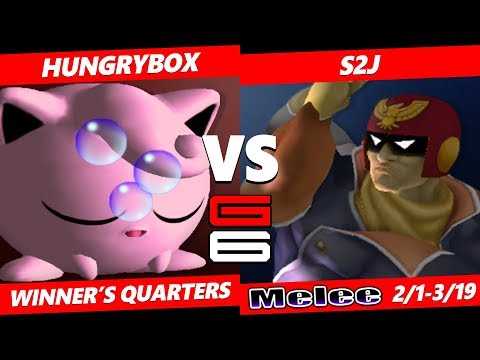 Genesis 6 SSBM - Liquid'Hungrybox (Puff) VS HLCG | S2J (C..Falcon) Smash Melee Winner's Quarters