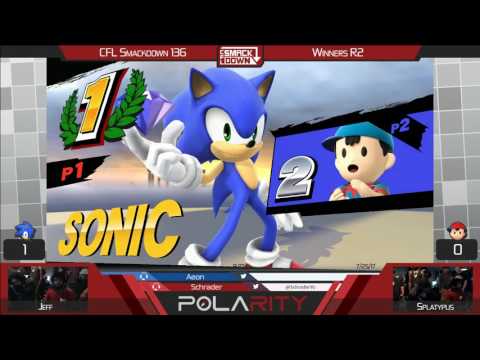 CFL Smackdown 136 WiiU - Jeff (Sonic) vs Splatypus (Ness) - Winners R2