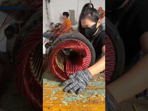 25 HP 1440 RPM MOTOR WINDING #motor #motorwinding #winding #stator