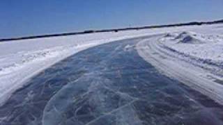 preview picture of video 'Lake Bemidji Ice Skating Terese Elhard'