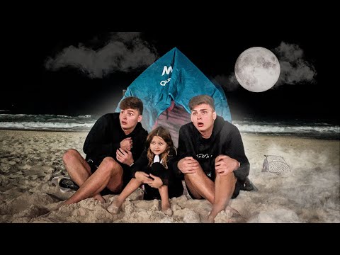 ACAMPAMOS NA PRAIA A NOITE E ALGO BIZARRO ACONTECEU - FOMOS PERSEGUIDOS 😱 •Irmãos Scribel•