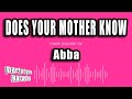 Abba Does Your Mother Know Karaoke Version