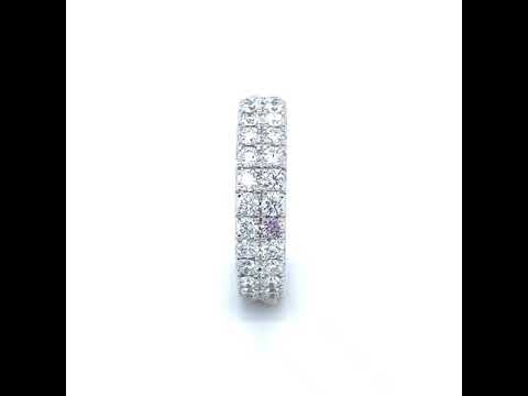 Sara Handmade Jewellery - Eternity Ring with Pink Diamond