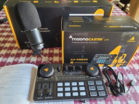 MAONOCASTER LITE AU-AM200 REVIEW & TEST Portable Podcast & Livestreaming Console