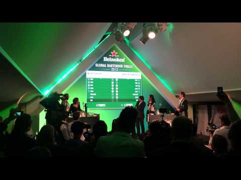 Η ανακοίνωση του νικητή του Heineken Global Bartender Finals 2013