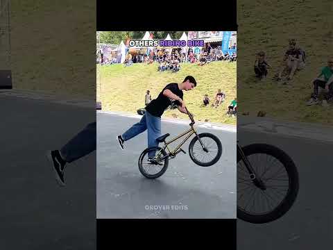 Others Riding Bike VS This Guy ☠️ | #shorts
