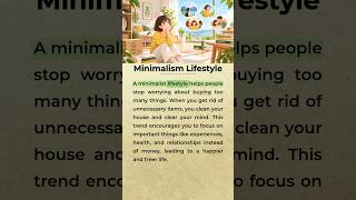 Minimalist Lifestyle 🏡 | Easy English Listening Practice #learnenglish #englishshorts