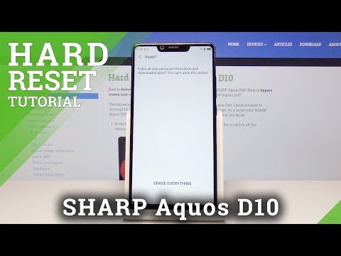 How to Hard Reset in SHARP D10 - Wipe Data