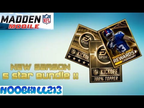 Madden Mobile New SEASON| 5 Star Bundle Opening!!