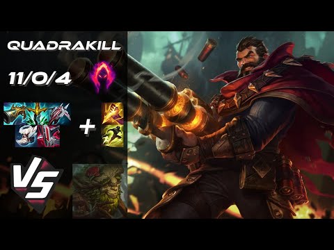JUNGLE Graves vs Ivern [QUADRAKILL] - NA Challenger Patch 25.S1.5